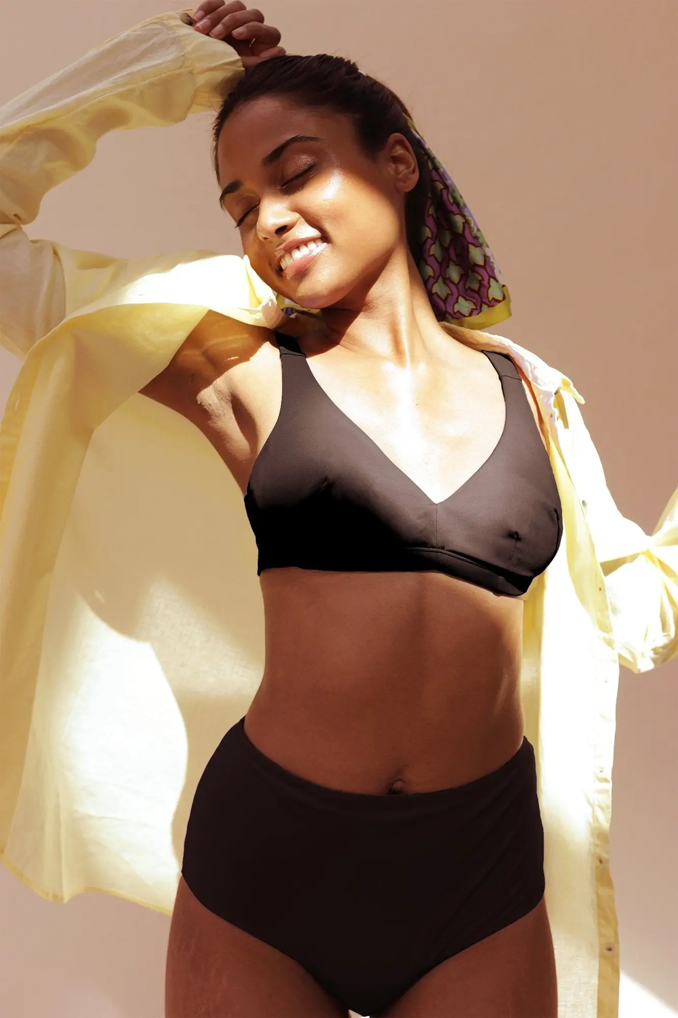 Paloma Noir Haut de Maillot de Bain Menstruel - Image 3