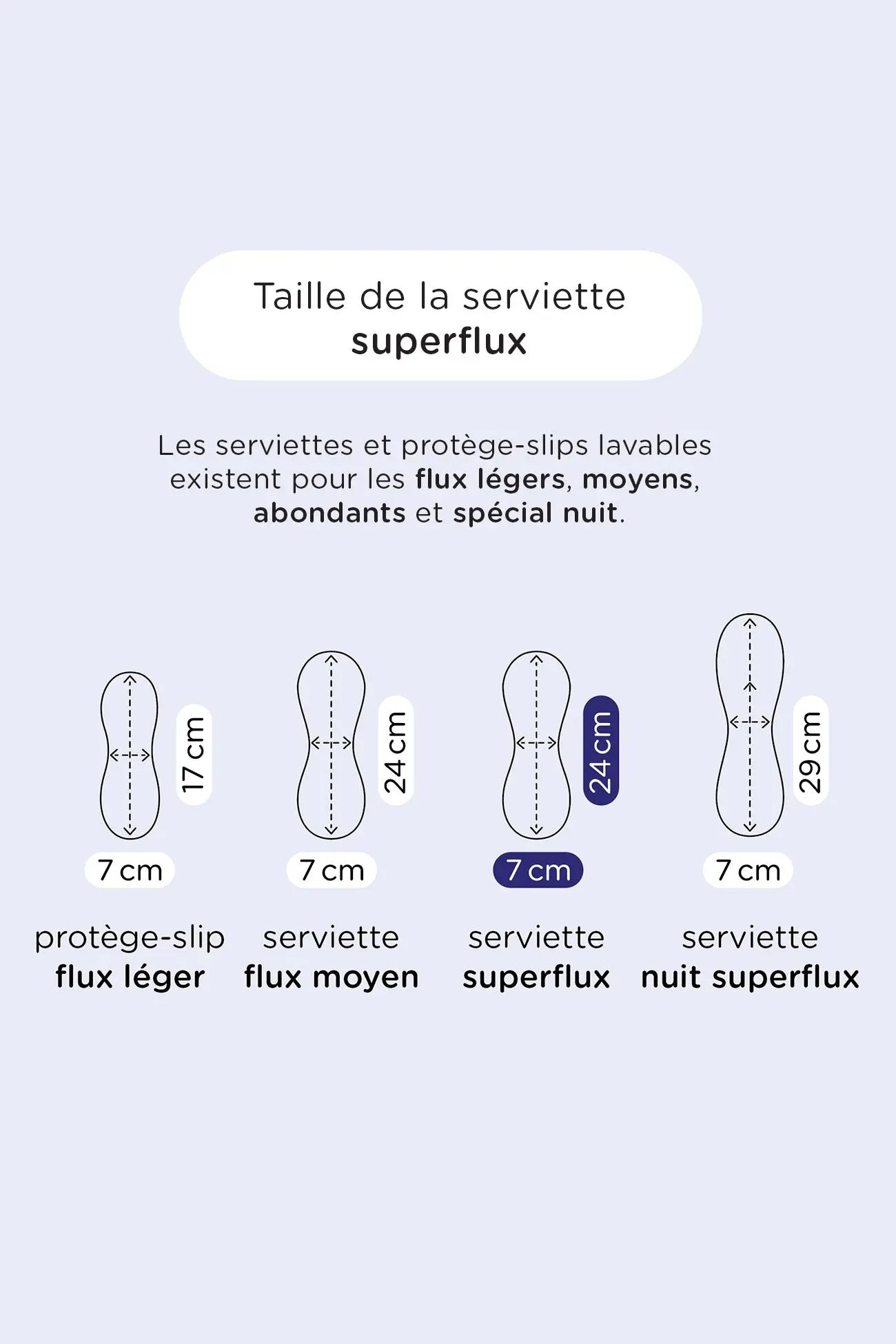 Serviette hygiénique lavable flux ABONDANT - Image 4